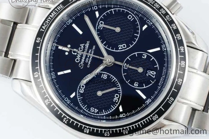 0405 Speedmaster Racing Master SS HKF Best Edition Black Dial on SS Bracelet A Versatile 7810